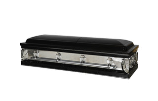 Essex Ebony Half Couch Steel Casket