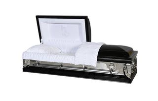 Essex Ebony Half Couch Steel Casket