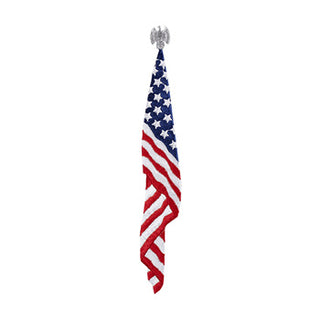 United States flag embroidery for casket or coffin liners.