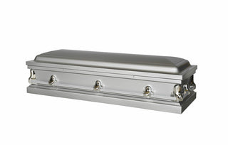 vega silver full couch casket