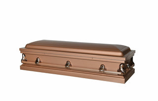vega coppertone full couch casket