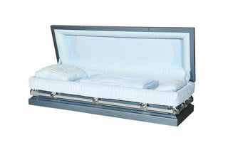 Solace Titan Blue Full Couch Casket