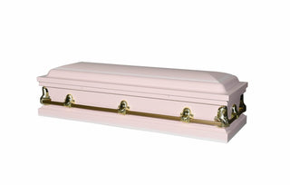 vega pink full couch casket
