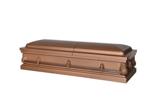 Alex Steel Copper Half Couch Casket