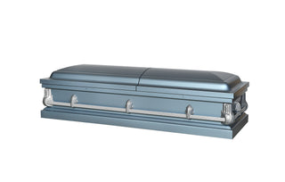 Alex Steel Blue Half Couch Casket