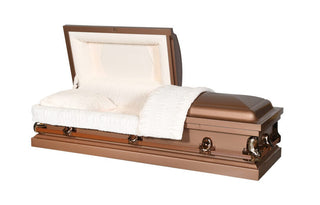 Solace Titan Vega Copper Half Couch Casket