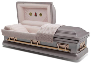 Batesville Violet Bouquet Half Couch Casket