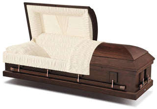 Titan Libra Harvest Brown Half Couch Casket