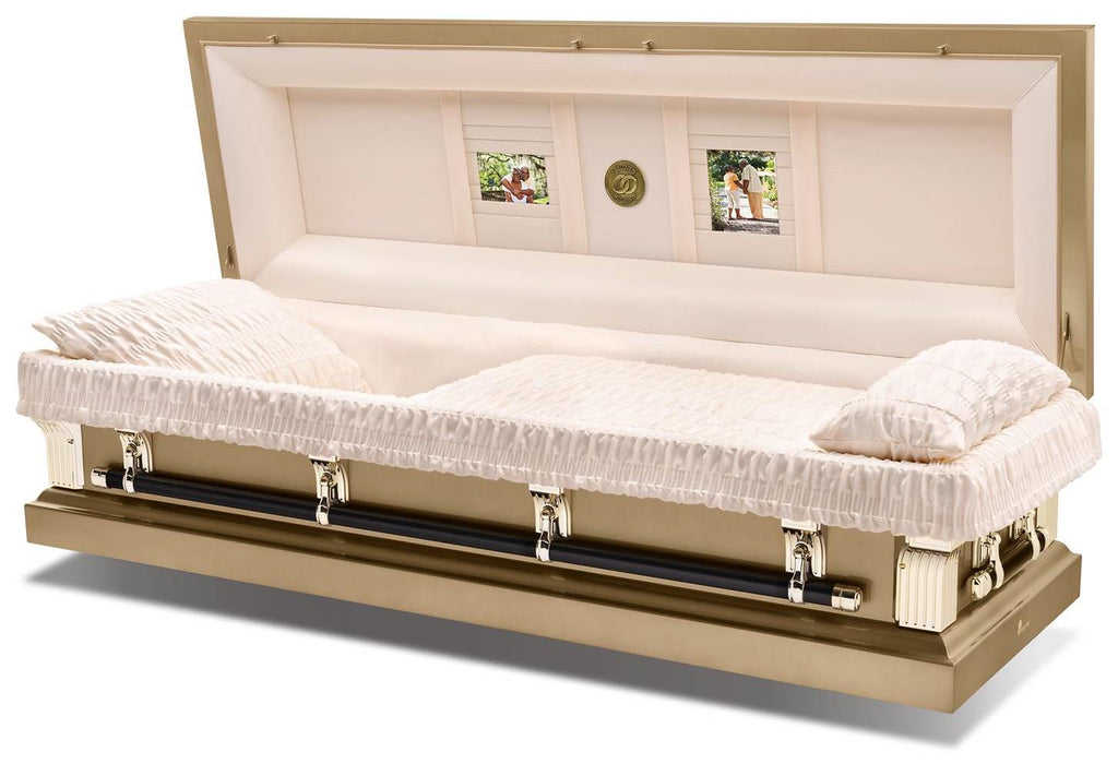 Batesville Sand Gold Full Couch Steel Casket – Solace Caskets