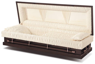 Titan Libra Harvest Brown Full Couch Casket