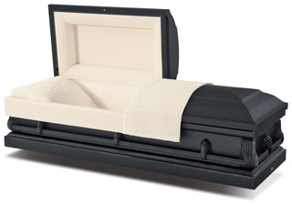 Batesville Apollo Black Half Couch Casket