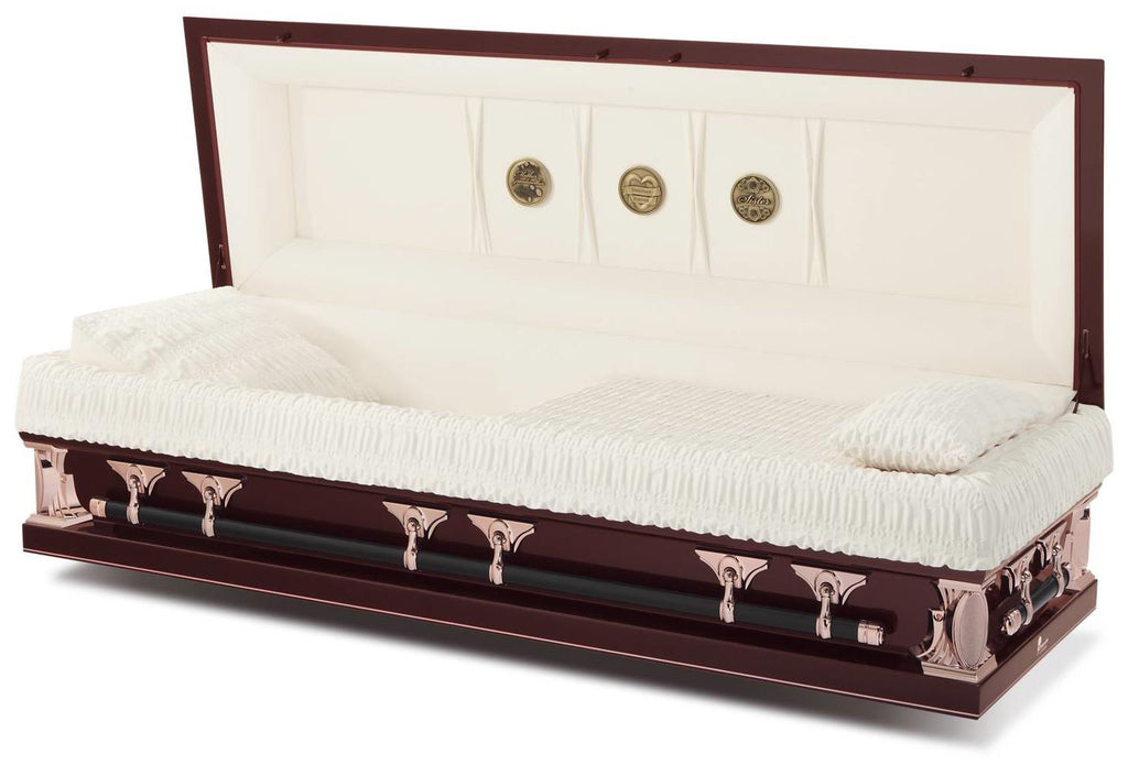 Batesville Merlot 28" Full Couch Steel Casket – Solace Caskets