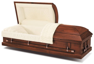 Titan Libra Harvest Red Half Couch Casket
