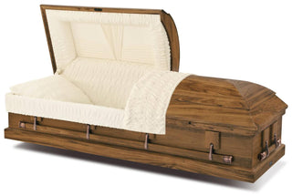 Titan Libra Light Brown Half Couch Casket