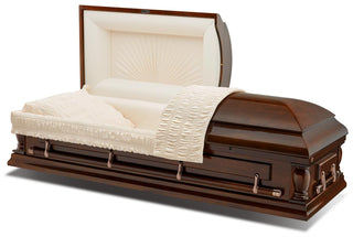 Titan Montgomery Walnut Half Couch Casket