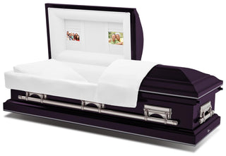 Batesville Royal Plum Half Couch Casket