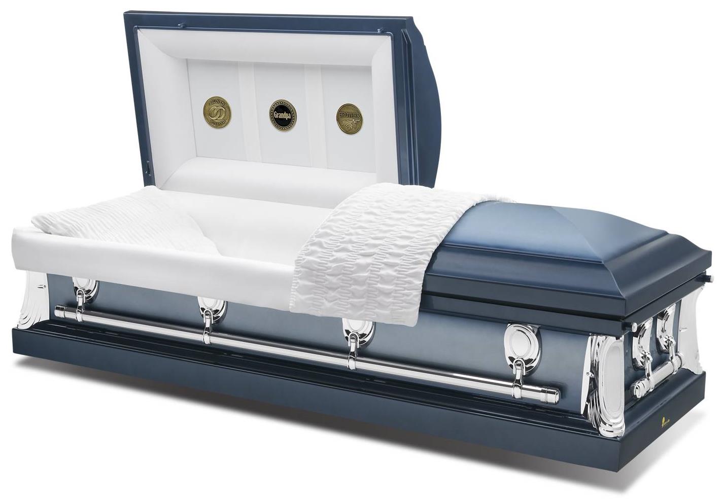Ataúd Batesville Ocean Blue Half Couch – Solace Caskets
