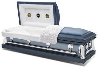 Batesville Ocean Blue Half Couch Casket