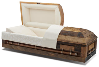 Batesville Barnett Oak Half Couch Casket