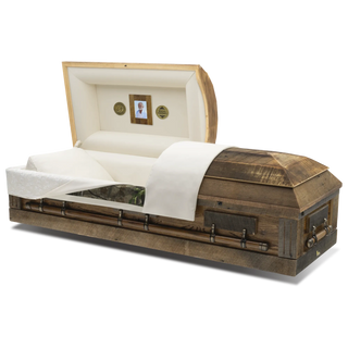 Batesville Barnett Oak Half Couch Casket