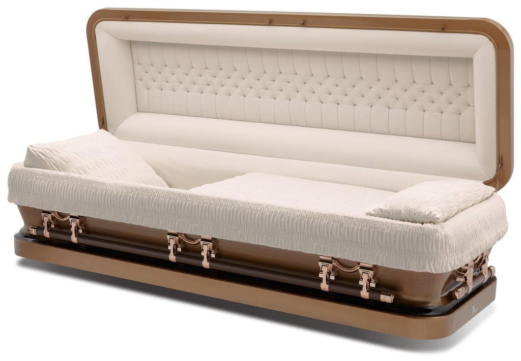 Batesville Tigereye Full Couch Steel Casket – Solace Caskets