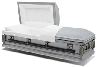 Batesville Revere Silver Half Couch Casket