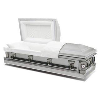 Batesville Revere Silver Half Couch Casket