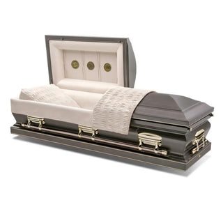 Batesville Burnished Silver Half Couch Casket