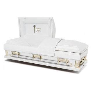 Batesville Hercules White 28" Half Couch Casket