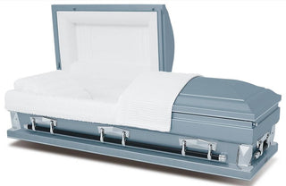 Titan Hercules Blue 28" Half Couch Casket