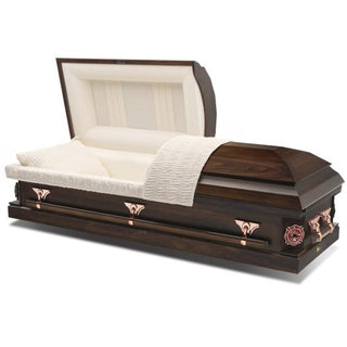Ataúd Batesville Dryden Brown Half Couch – Solace Caskets