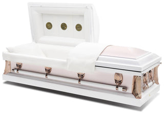 Batesville Carnation Blush Half Couch Casket