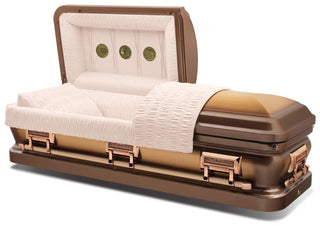 Titan DaVinci Bronze Half Couch Casket