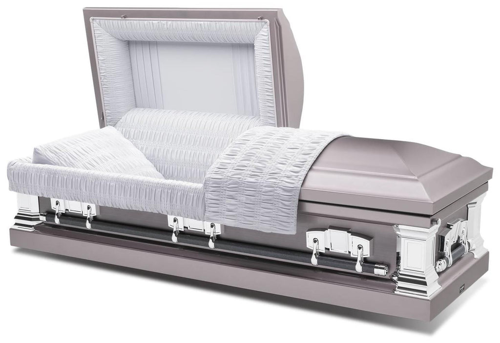 Batesville Vega Tuscany Rose Half Couch Steel Casket – Solace Caskets