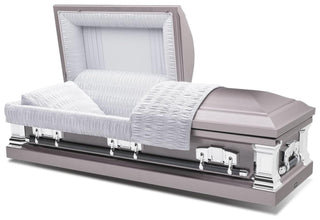 Titan Vega Tuscany Rose Half Couch Casket