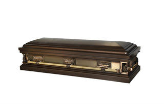 Solace Titan Last Supper Dark Bronze Full Couch Casket