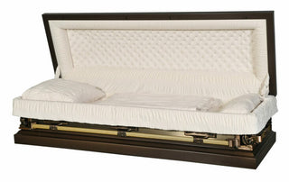 Solace Titan Last Supper Dark Bronze Full Couch casket