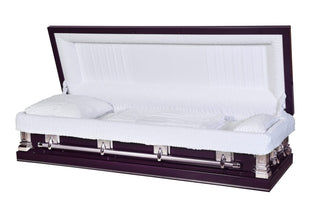Solace Titan Royal Purple Full Couch Casket