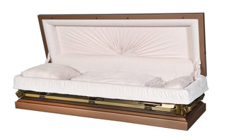 Solace Titan angel corner full couch casket