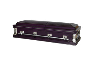 Solace Titan Royal Purple Half Couch casket