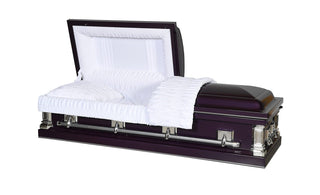 Solace Titan Royal Purple Half Couch casket