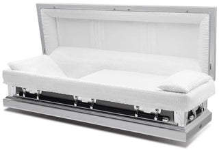 Solace Titan Argo Silver Full Couch casket