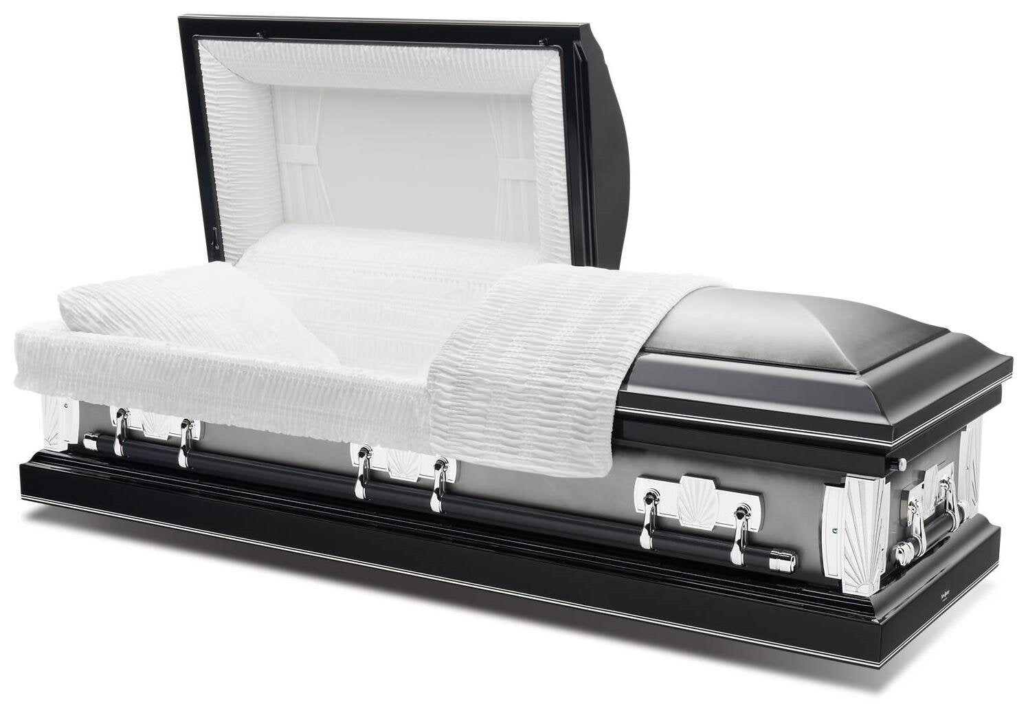 Ataúd Batesville Argo negro de medio sofá – Solace Caskets