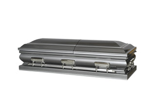 Ataúd de medio sofá de acero y arena de madera de haya