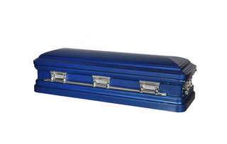 Kutztown Blue Full Couch Steel Casket