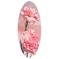Pink Carnation decal for casket or coffin