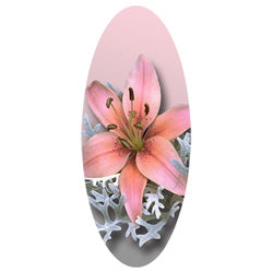 Pink Lily decal for casket or coffin.