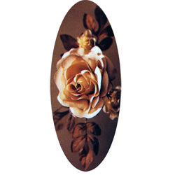 Imperial Rose brown decal for casket or coffin