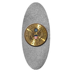 US Army shimmer silver decal for casket or coffin