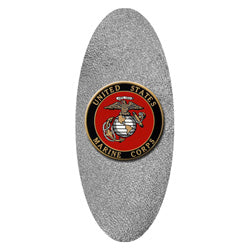 US Marine shimmer silver decal for casket or coffin